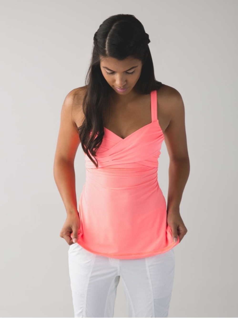 lululemon athletica Wrap It Up Tank — Grapefruit Pink Sz S